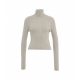 Maglione con dolcevita grigio chiaro