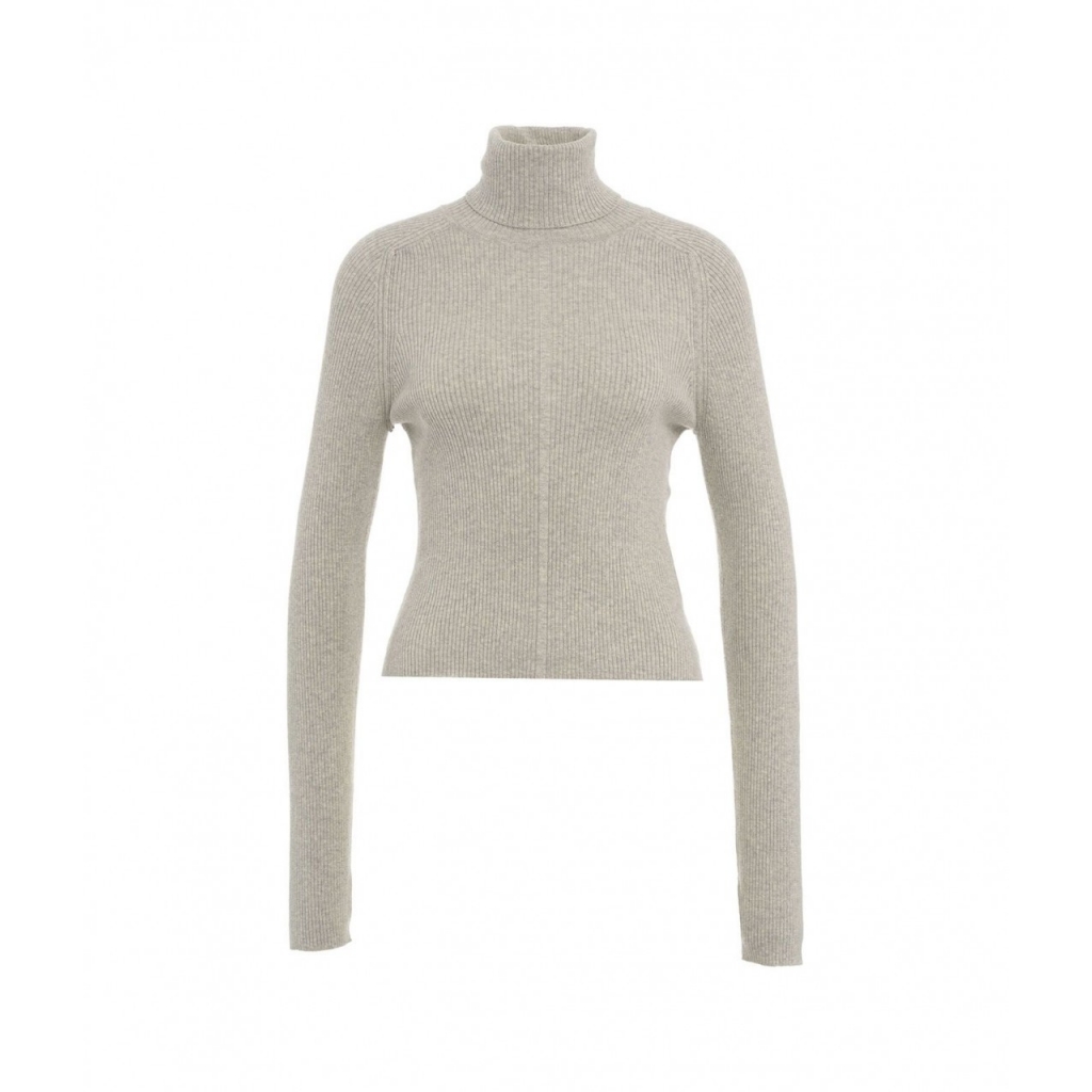 Maglione con dolcevita grigio chiaro