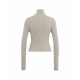 Maglione con dolcevita grigio chiaro
