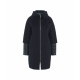 Cappotto in lana vergine blu scuro