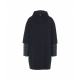 Cappotto in lana vergine blu scuro