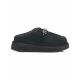 Slides con logo in metallo nero