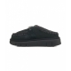 Slides con logo in metallo nero