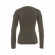 Maglione con bottoni decorativi verde scuro