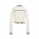 Cardigan con cintura bianco