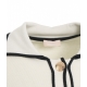 Cardigan con cintura bianco