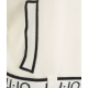 Cardigan con cintura bianco