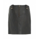 Mini gonna in pelle nero