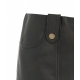 Mini gonna in pelle nero