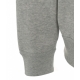 Felpa con logo ricamato grigio chiaro