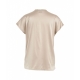 T-shirt in seta Farida grigio chiaro