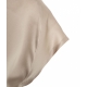 T-shirt in seta Farida grigio chiaro