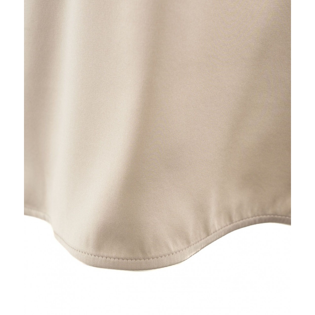 T-shirt in seta Farida grigio chiaro