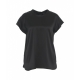 T-shirt in seta Farida nero