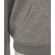 Felpa con cappuccio con logo ricamato grigio