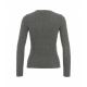 Maglione in lavorazione intrecciata grigio