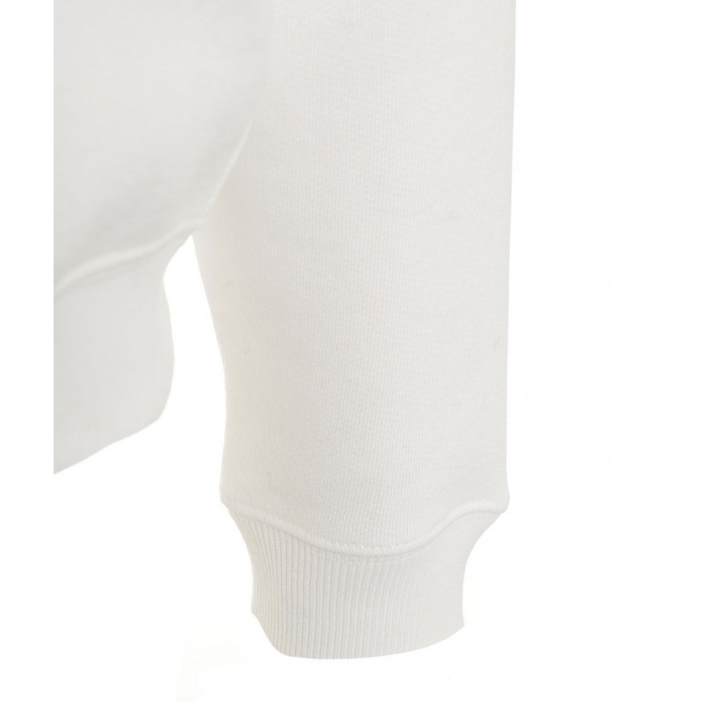 Felpa con ricamo del logo bianco