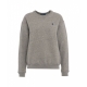 Felpa con ricamo del logo grigio
