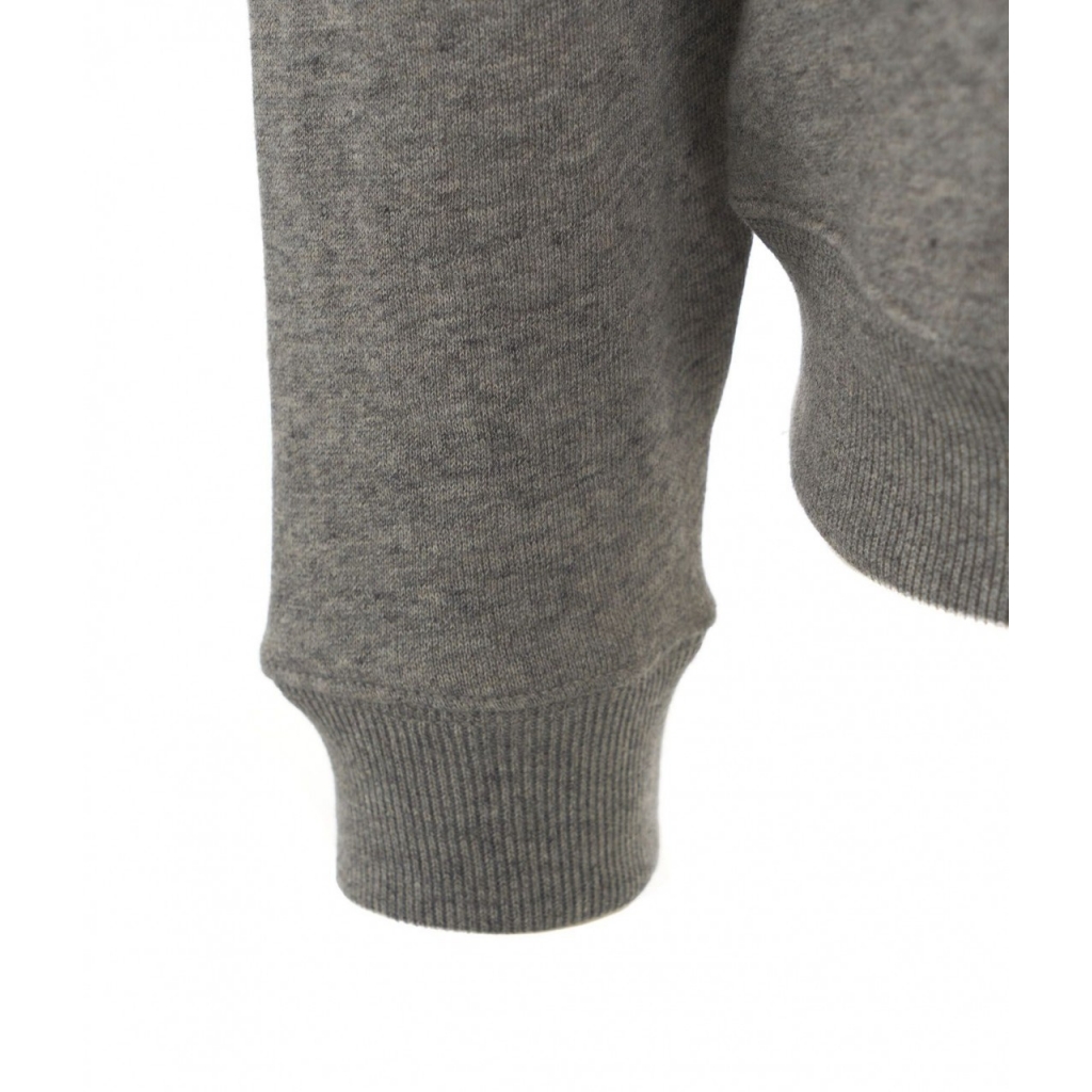 Felpa con ricamo del logo grigio