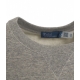 Felpa con ricamo del logo grigio