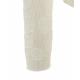 Maglia con trama a rose crema