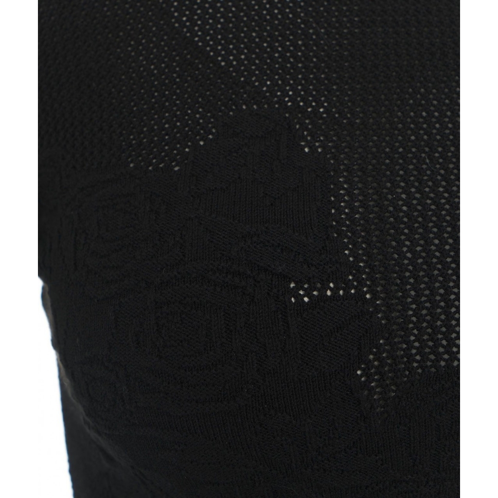 Maglia con trama a rose nero