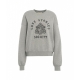 Felpa con scritta logo grigio chiaro