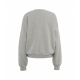 Felpa con scritta logo grigio chiaro