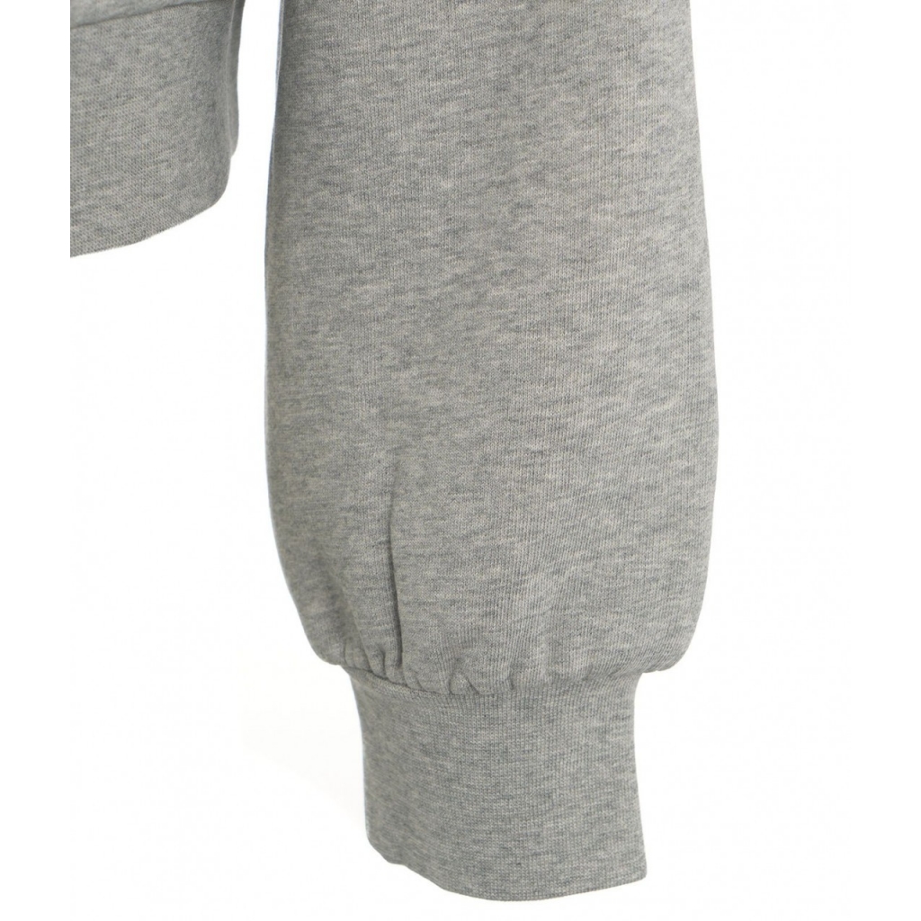 Felpa con scritta logo grigio chiaro