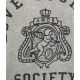 Felpa con scritta logo grigio chiaro