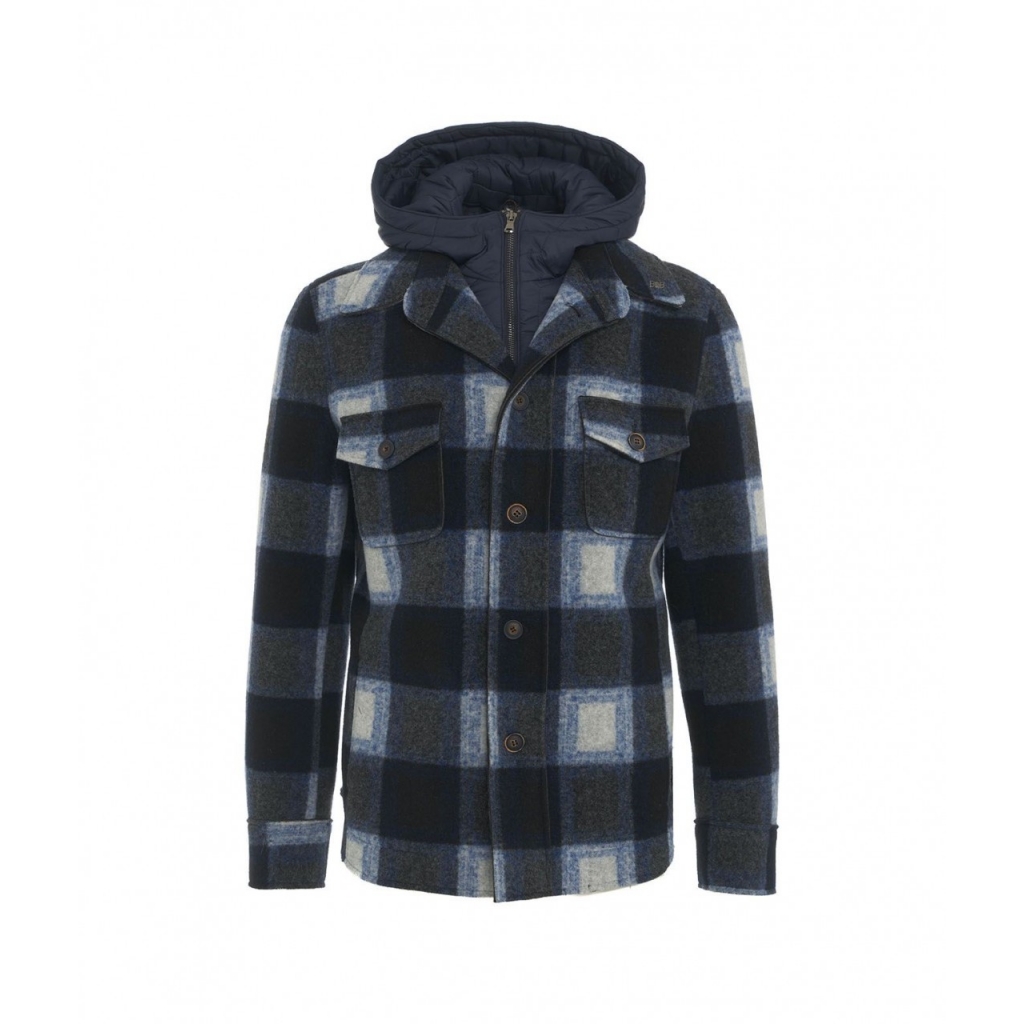 Giacca in stile lumberjack blu scuro