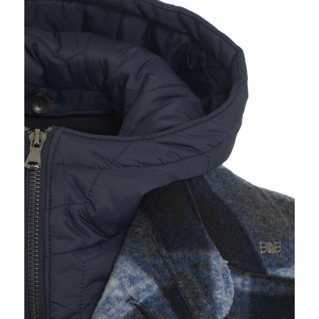Giacca in stile lumberjack blu scuro