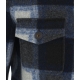 Giacca in stile lumberjack blu scuro