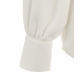 Camicia con cut outs in crpe bianco