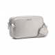 Borsa a tracolla con dettagli logo argento