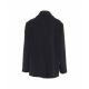 Cappotto in lana blu scuro