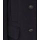 Cappotto in lana blu scuro