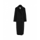 Cappotto in lana vergine nero