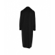 Cappotto in lana vergine nero