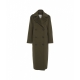 Cappotto in lana vergine verde