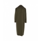 Cappotto in lana vergine verde