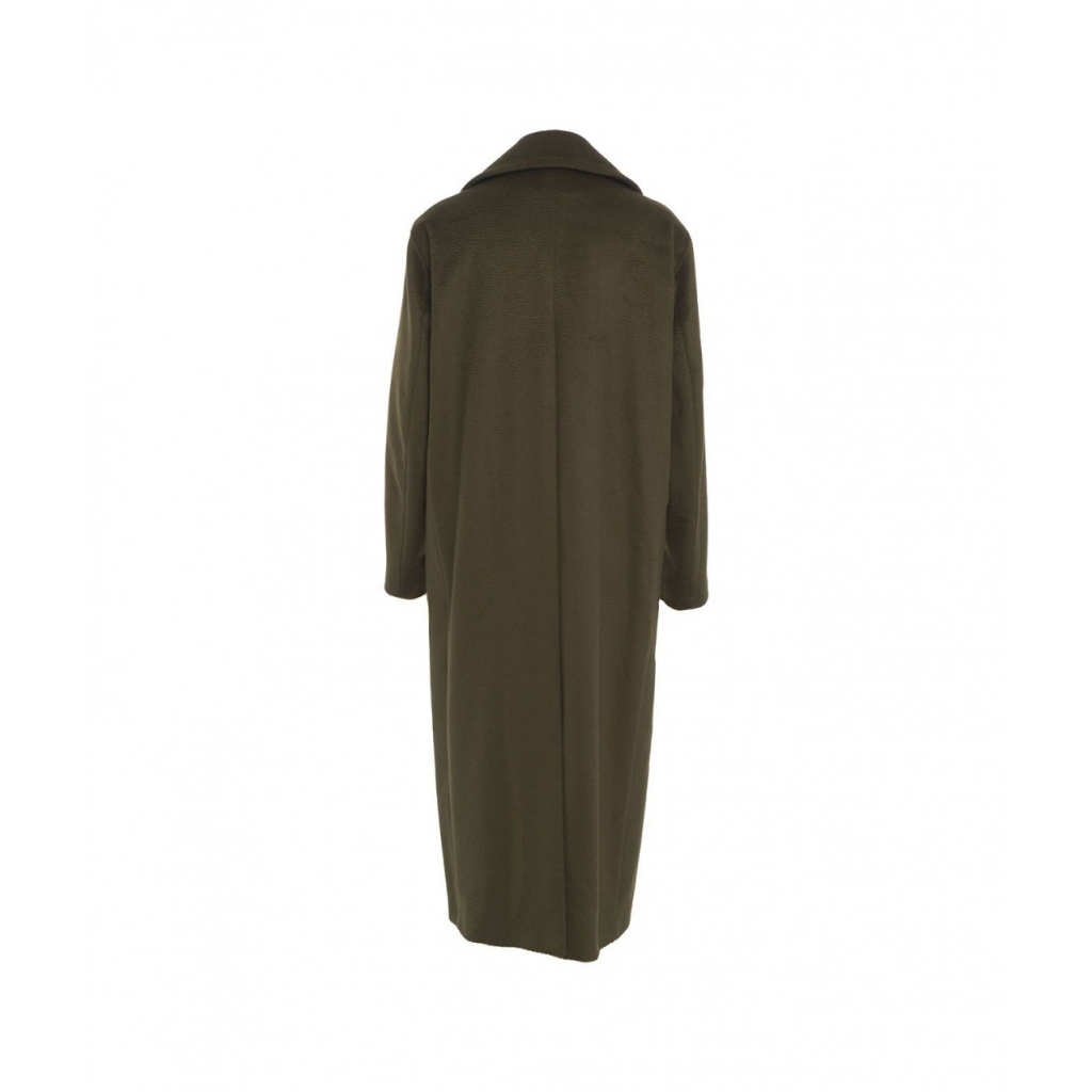 Cappotto in lana vergine verde