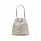 Mini borsa a secchiello grigio chiaro
