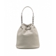Mini borsa a secchiello grigio chiaro