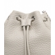 Mini borsa a secchiello grigio chiaro