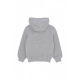felpa cappuccio ragazzo b sportswear club flesse hoodie DK GREY HEATHER/WHITE