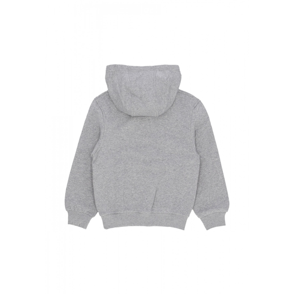 felpa cappuccio ragazzo b sportswear club flesse hoodie DK GREY HEATHER/WHITE