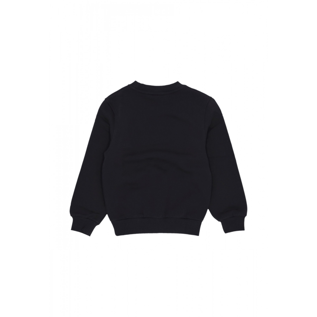 felpa girocollo ragazzo sportswear fleece crewneck BLACK/WHITE