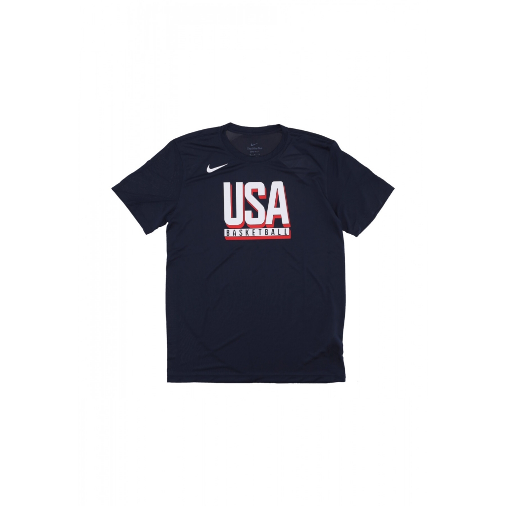 maglietta uomo practice basketball tee team usa OBSIDIAN/OBSIDIAN/WHITE