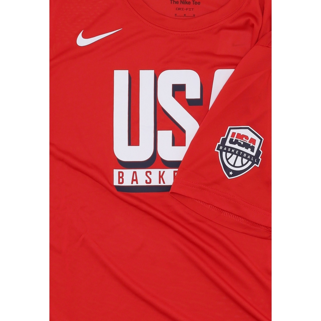 maglietta uomo practice basketball tee team usa SPORT RED/SPORT RED/WHITE